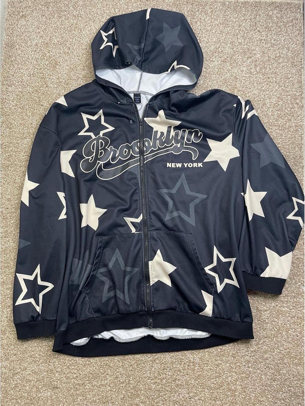 Romwe Hoodie Sweater Unisex Size XXL  Brooklyn Text